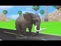 Paint & Animals Duck,Gorilla,Lion,Elephant,Cow,Sheep Fountain Crossing Transformation Animal Cartoon