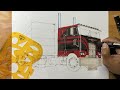 Drawing PETERBILT 362 Semi Truck