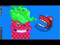 Numberblocks, BIG NUMBERS, Colourblocks in Wonderland | Numberblocks Eating Simulation by Algodoo