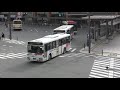 バスの行列を眺める＠長野駅前バスターミナル