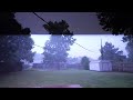 Crazy Lightning and Full Nighttime Thunderstorm with Hail (6/25/2024)