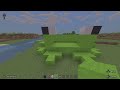 Minecraft_ green Wool frog statue
