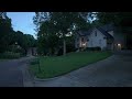 Walk Through American Neighborhood at Night with Cicadas | Nature Sounds for Sleep and Study