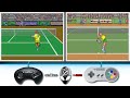David Crane's Amazing Tennis - Sega Genesis vs Super Nintendo ᴴᴰ Comparison