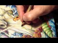 Time lapse Prismacolor pencil and acrylic painting on wood by Bryan Collins