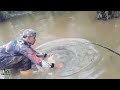 GANAS SEKALI‼️MANCING DI PERKEBUNAN SAWIT SAAT BANJIR‼️UMPAN JATUH LANGSUNG DI SAMBAR BABON