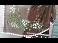 Dupatta suit painting design very easy beautiful tutorial painting design