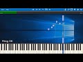 WINDOWS 10 SOUNDS IN SYNTHESIA