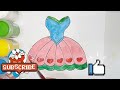 Drawing dress for kids / bolalar uchun chizilgan liboslar