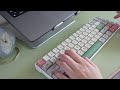 study with me 👩🏻‍💻 mechanical keyboard typing asmr (modded rk71) | 50 min real time, no midroll ads