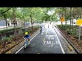 Skating In The Rain In Manhattan, NYC POV II(Binaural City Sounds 4K video)