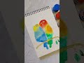 Parrot painting||watercolor||