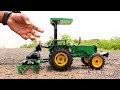 Real Die Cast Model Tractor John Deere 5310 4WD Unboxing with cultivator | Farming Experiment |