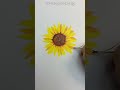 How to Paint a Sunflower/ sunflower/for beginner/해바라기 쉽게 그리기/아크릴그림/해바라기