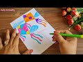 Easy Makar Sankranti Drawing for competition / How to draw kite / kite festival drawing easy