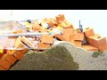 LEGO Minifigures Mini Brick Sand Castle Collapse After Tsunami And Monster Flood - LEGO Dam Breach