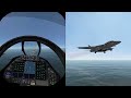 VTOL VR EF-24 Mischief First Aircraft Carrier Take off and Landing