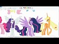 MLP [Fan Art] Mane 6 as Alicorns (Speedpaint)(Base Edit)