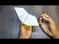 how to make paper bat (flapping), like bat, notebook paper flying