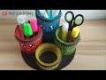 Pencil Case from Used Bottles and Straws || Creative Ideas from Straws || Plastic Waste Crafts