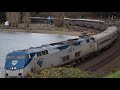 Amtrak Coast Starlight #11 WITH DOMES on the Shore Line 12/17/17