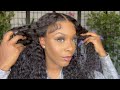 Beginner Friendly: ISEE M-Cap Wear Go Water Wave 9x6 Pre-Bleached,  Pre-Plucked HD Lace Glueless Wig