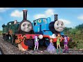 Thomas, Emily, and their friends in the countryside