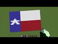 I Made Flag of Texas Pixel Art / Hice la bandera de Texas Pixel Art (Minecraft)