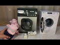 🐷 We wash our friends by HAPPY PIGS (toy washing machines modified)