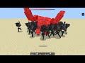 Redstone Golem vs All Mobs in Minecraft x100 - Redstone Golem (Minecraft Dungeons) vs All Mobs army