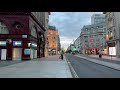 4K Walking in London Oxford Street Saturday night lockdown during Pandemic of Covid-19.