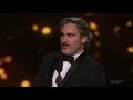 Best Actor Vegan Joaquin Phoenix...Tells it like it is:)