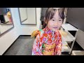 日本育ちの韓国人娘とお城で初めて着物を着たら華やかで感動でした！