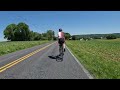 Indoor Cycling Video 29 Mile Bike Ride Ontelaunee Lake Area, Rural Pennsylvania with Ambient Sound