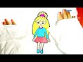 How to Draw Beautiful Barbie Doll 🥰 Step by Step Easy Drawing, Painting & Colouring for Kids #cute