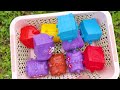 Hunting Numberblocks Hexagon Shapes with Rainbow CLAY Mix Coloring! Satisfying ASMR Videos
