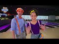 Blippi and Meekah's Bowling BATTLE |  Blippi | Challenges and Games for Kids
