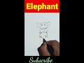 How to draw elephant from 66 number | number art #easydrawing #artforbeginners #shortsvideo