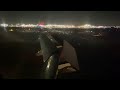 (4K) United A319 Night Landing In Chicago O'Hare Int'l