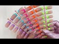 TRYING VIRAL BTARTBOX NEW COLORFUL PRE FRENCH XCOAT SOFT GEL NAIL TIPS & NON STICK SOLID GLUE GEL