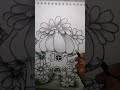 Beautiful house drawing with garden ।। flower drawing ।। how to draw house @ronaksdrawing