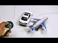 radio control airplane unboxing and testing rc car unboxing and speed test || aeroplane andrc car