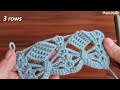 Wow!. Amazing! Super Easy 3D how to make eye catching crochet/Everyone who saw it loved it.Muhteşem