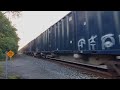 CSX 4018 Leads 4045 South to Frontier Yard