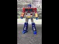 Mini Metallic Optimus Prime Newage H27M G1 David Transform Stop Motion #Shorts