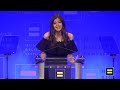 Nicole Maines Speaks at the 2022 HRC Greater New York Dinner