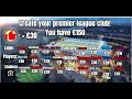 Create your premier league club!