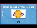 Guess The NBA Team Logos In 5 Seconds | NBA Logo Quiz