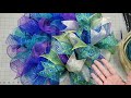 Deco Mesh Ruffle Wreath Tutorial/Mesh Wreath with Ribbon/Beginner Wreath