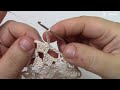 مفرش كروشية مربع سهل و انيق Crochet square doily